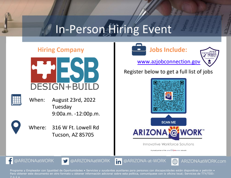 ESB hiring event