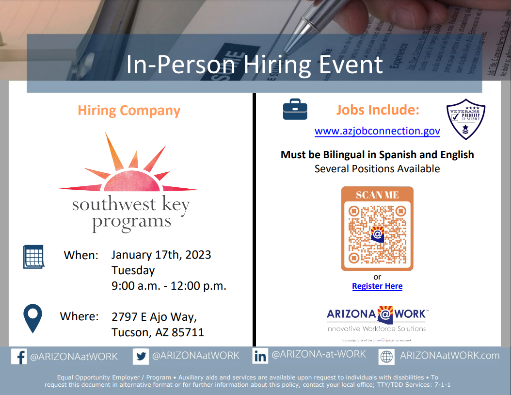 southwest key hiring event