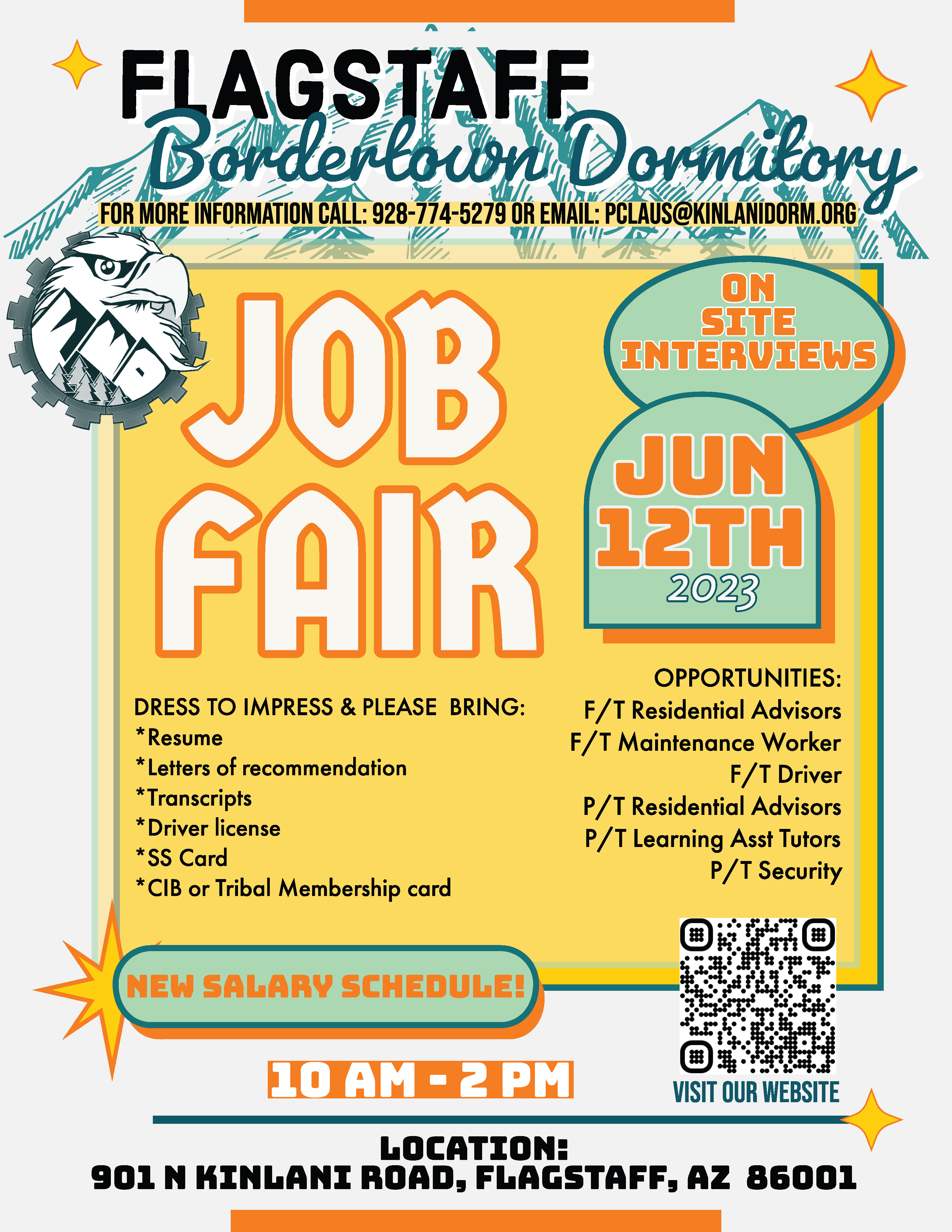 Flagstaff Bordertown Dormitory Job Fair