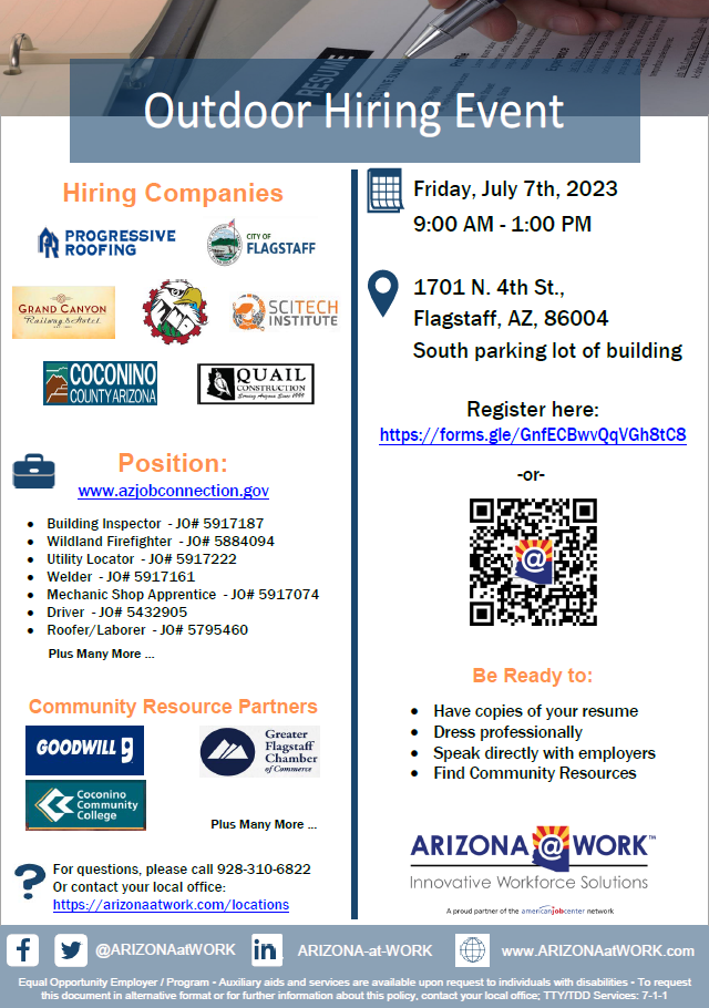 Outdoor Hiring Event - July 7, 2023